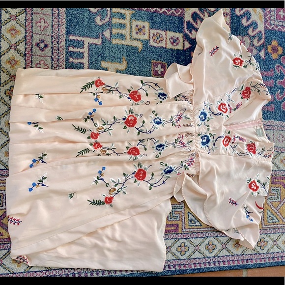 ASOS Maternity Dresses & Skirts - Blush embroidered maxi dress.